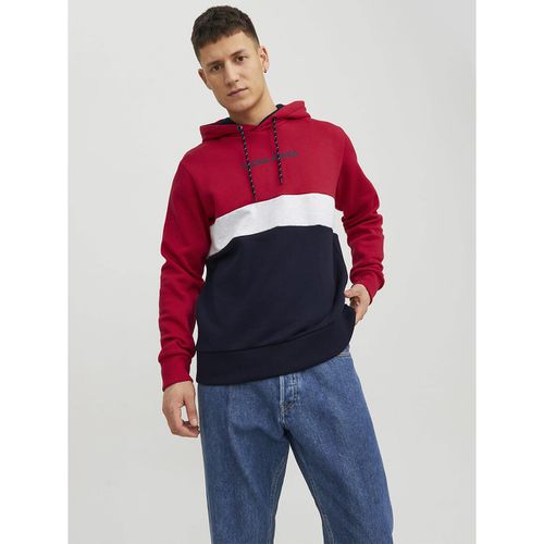 Felpa con cappuccio color block Jjereid - JACK & JONES - Modalova