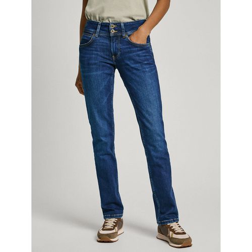 Jeans Slim, Vita Bassa Donna Taglie W31 L30 (US) - 44 (IT) - pepe jeans - Modalova