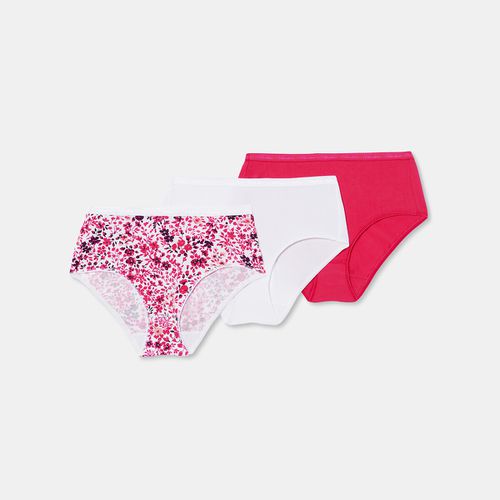 Confezione 2 + 1 Gratuito Slips Midi In Cotone Bio Donna Taglie 40 (FR) - 44 (IT) - playtex - Modalova