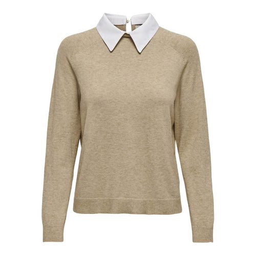 Maglione In Maglia Fine, Collo A Camicia Donna Taglie XS - only - Modalova