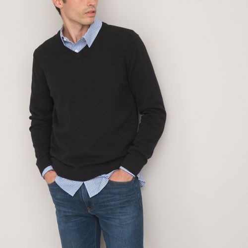 Pull Scollo A V In Cachemire Uomo Taglie S - la redoute collections - Modalova