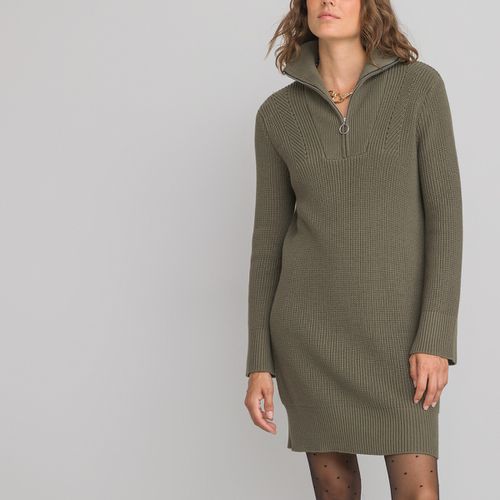 Abito-pull corto collo alto, maniche lunghe - LA REDOUTE COLLECTIONS - Modalova