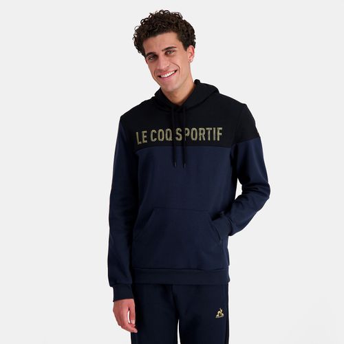 Felpa Con Cappuccio Fantasia Davanti Uomo Taglie S - le coq sportif - Modalova