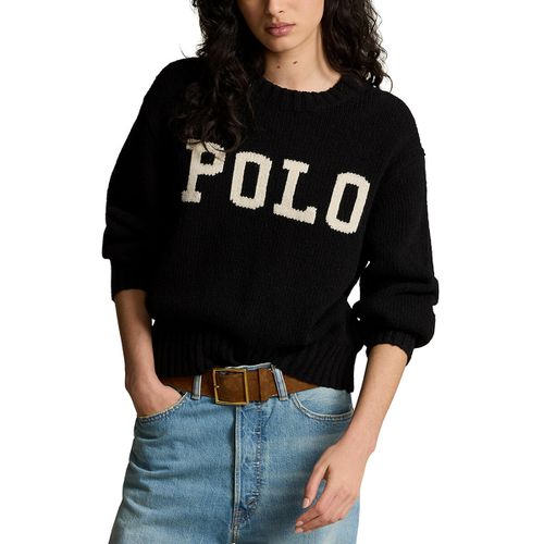 Maglione girocollo maniche lunghe logo POLO - POLO RALPH LAUREN - Modalova