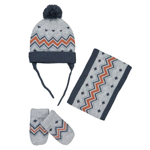 Completo berretto + snood + muffole 0 mesi-3 anni - LA REDOUTE COLLECTIONS - Modalova