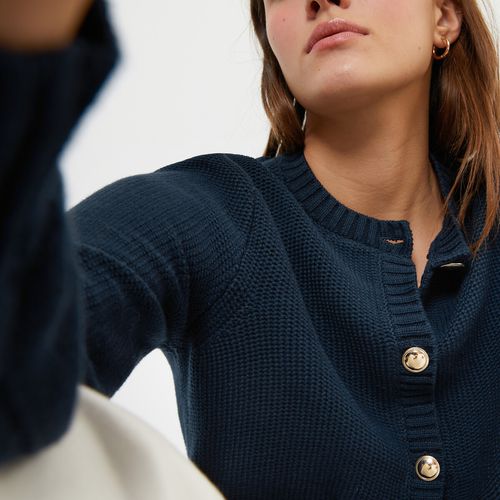 Cardigan con bottoni, in maglia di puro cotone - LA REDOUTE COLLECTIONS - Modalova