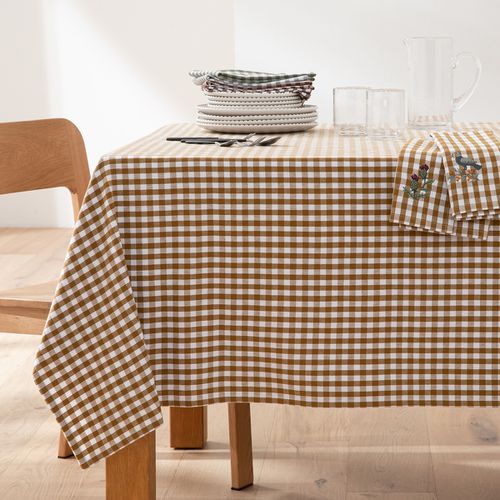 Tovaglia A Quadri Cotone Lavato Tinto In Filo Bethany Taglie 150 x 150 cm - la redoute interieurs - Modalova