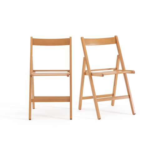 Confezione da 2 sedie pieghevoli, in legno di faggio massello, Yann - SO'HOME - Modalova