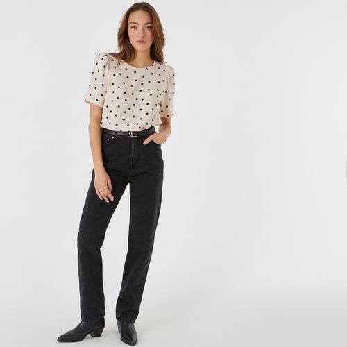 Jeans Regular, Dritti, Vita Alta Donna Taglie 34 (FR) - 38 (IT) - la redoute collections - Modalova