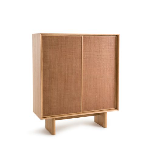 Mobile Credenza Alta In Rovere E Pelle, Propono - am.pm - Modalova