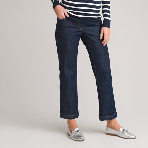 Jeans dritto premaman, fascia alta, cotone bio - LA REDOUTE COLLECTIONS - Modalova