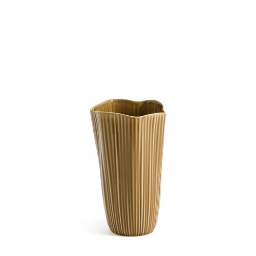 Vaso Striato In Ceramica, Akaria - la redoute interieurs - Modalova