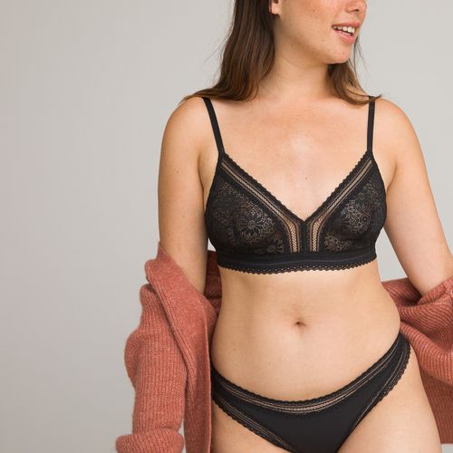 Reggiseno a triangolo in pizzo senza ferretti - LA REDOUTE COLLECTIONS - Modalova