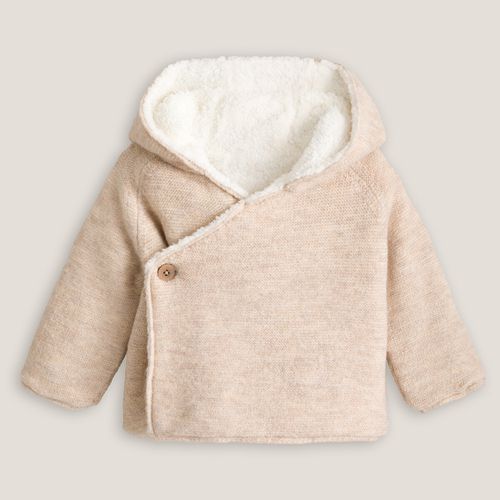 Gilet scollo a V in fine maglia con bottone 0 mesi-2 anni - LA REDOUTE COLLECTIONS - Modalova