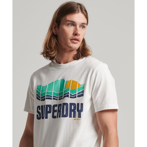 T-shirt maniche corte stampata, girocollo - SUPERDRY - Modalova