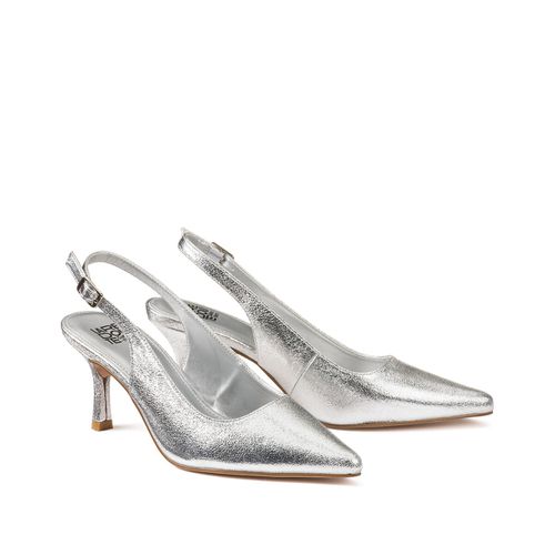 Decolleté metallizzate slingback, tacco a spillo - LA REDOUTE COLLECTIONS - Modalova