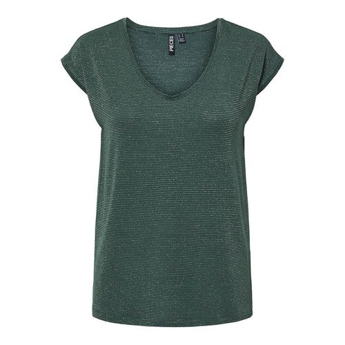 T-shirt Effetto Brillante Donna Taglie L - pieces - Modalova