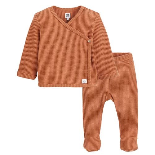 Completo 2 Pezzi Coprifasce E Pantaloni Con Piedi Taglie 1 mese - 54 cm - la redoute collections - Modalova