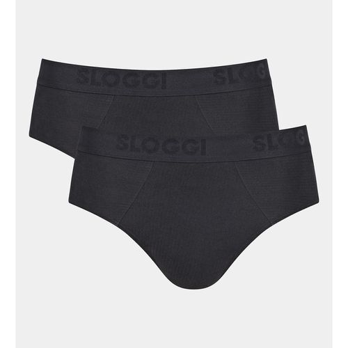 Confezione Da 2 Slip In Cotone Bio A Coste Uomo Taglie L - sloggi - Modalova