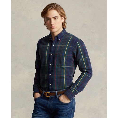 Camicia dritta a righe Oxford maniche lunghe - POLO RALPH LAUREN - Modalova