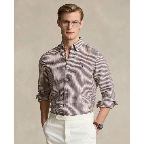 Camicia dritta a righe in lino - POLO RALPH LAUREN - Modalova