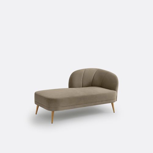 Chaise longue in velluto, sinistra, Leone - LA REDOUTE INTERIEURS - Modalova