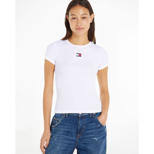 T-shirt Maniche Corte, Con Logo Donna Taglie M - tommy jeans - Modalova