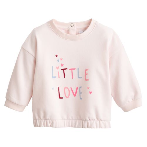 Felpa con messaggio in cotone bio 3 mesi-4 anni - LA REDOUTE COLLECTIONS - Modalova