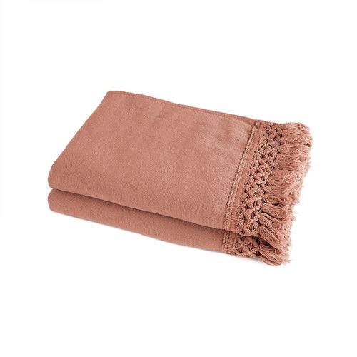 Confezione da 2 asciugamani da toilette cotone bio/lino Kiramy - AM.PM - Modalova