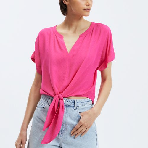 Blusa corta da annodare - VERO MODA - Modalova