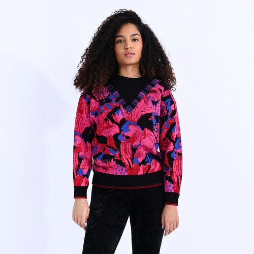 Maglione Girocollo Motivo Jacquard Donna Taglie S - lili sidonio - Modalova