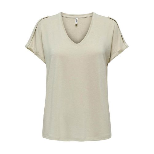 T-shirt Brillante Scollo A V Donna Taglie XS - only - Modalova