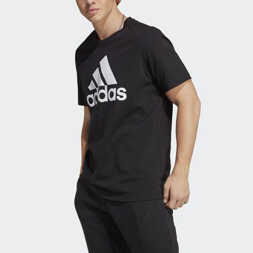 T-shirt In Jersey Essentials Con Logo Grande Uomo Taglie XS - adidas sportswear - Modalova