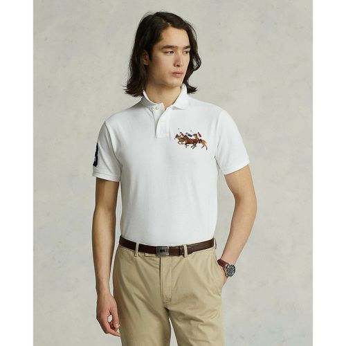 Polo Dritta In Maglia Piqué Logo Ricamato Uomo Taglie M - polo ralph lauren - Modalova