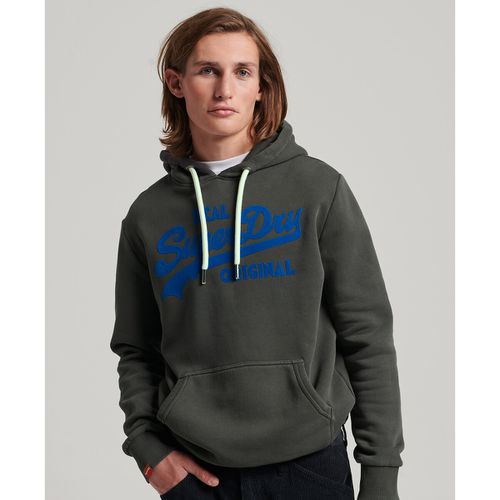 Felpa Con Cappuccio Maxi Logo Uomo Taglie S - superdry - Modalova