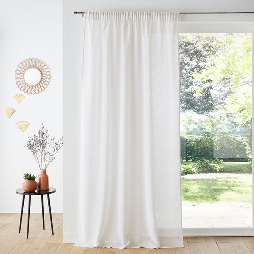 Tenda Effetto Lino Con Profilo Arricciato Nyong Taglie 180 x 140 cm - la redoute interieurs - Modalova