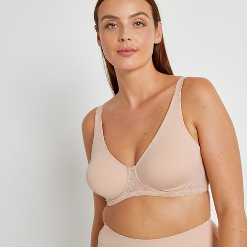 Reggiseno Minimizer Microfibra E Pizzo Donna Taglie 7 F - la redoute collections plus - Modalova