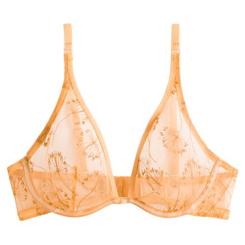 Reggiseno foulard in tulle ricamato - LA REDOUTE COLLECTIONS - Modalova