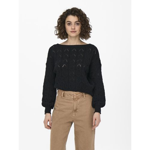 Maglione Maglia Traforata, Collo A Barchetta Donna Taglie XS - only petite - Modalova