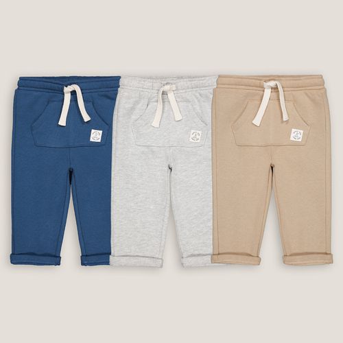 Confezione da 3 pantaloni da jogging in felpa - LA REDOUTE COLLECTIONS - Modalova