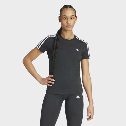 T-shirt Loungewear Essentials Slim-3 Stripes Donna Taglie XS - adidas sportswear - Modalova