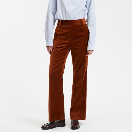 Pantaloni flare in velluto raso, Signature QUENTIN - LA REDOUTE COLLECTIONS - Modalova