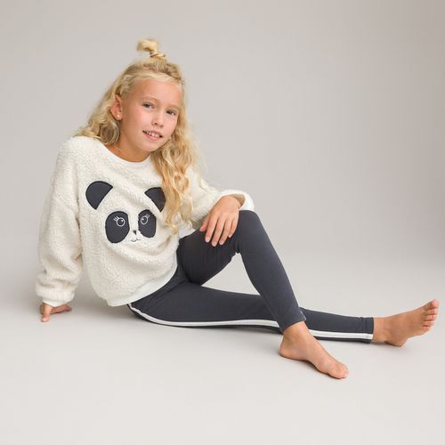 Pigiama Con Ricamo Testa Di Panda Bambina Taglie 3 anni - 94 cm - la redoute collections - Modalova