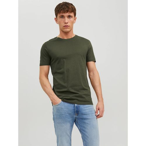 T-shirt Scollo Rotondo In Cotone Bio Uomo Taglie S - jack & jones - Modalova