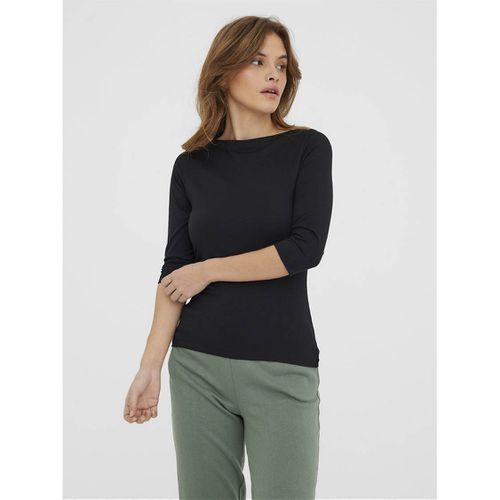 T-shirt Scollo A Barchetta, Maniche A 3/4 Donna Taglie XS - vero moda - Modalova