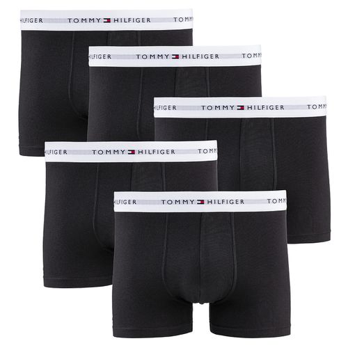 Confezione Da 5 Boxer Tinta Unita Uomo Taglie S - tommy hilfiger - Modalova