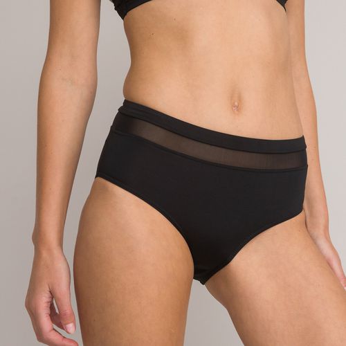 Slip Bikini A Fascia Alta In Mesh Donna Taglie 40 - la redoute collections - Modalova