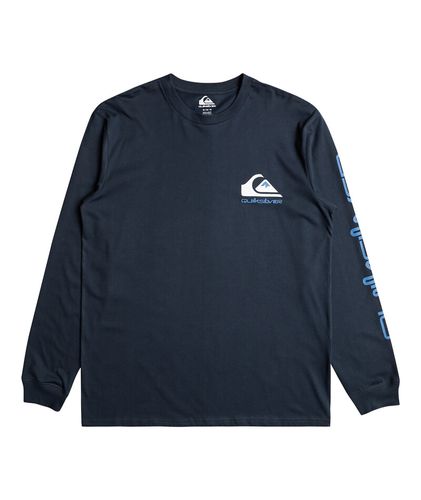 T-shirt maniche lunghe girocollo con logo - QUIKSILVER - Modalova