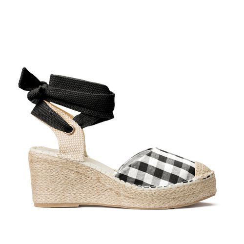 Espadrillas Fantasia Vichy, Pianta Larga 38-45 Donna Taglie 40 - la redoute collections plus - Modalova