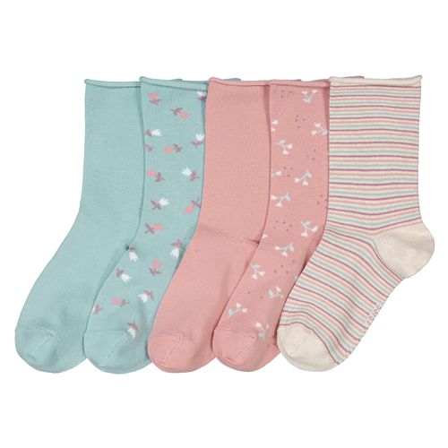 Confezione da 5 paia di calze color pastello - LA REDOUTE COLLECTIONS - Modalova